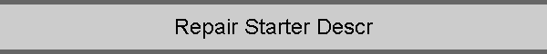 Repair Starter Descr